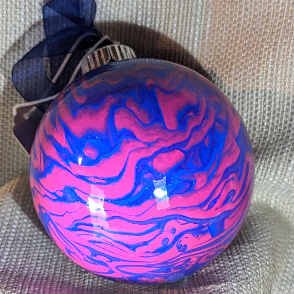 4" Handmade Resin Friendship Ball Ornament